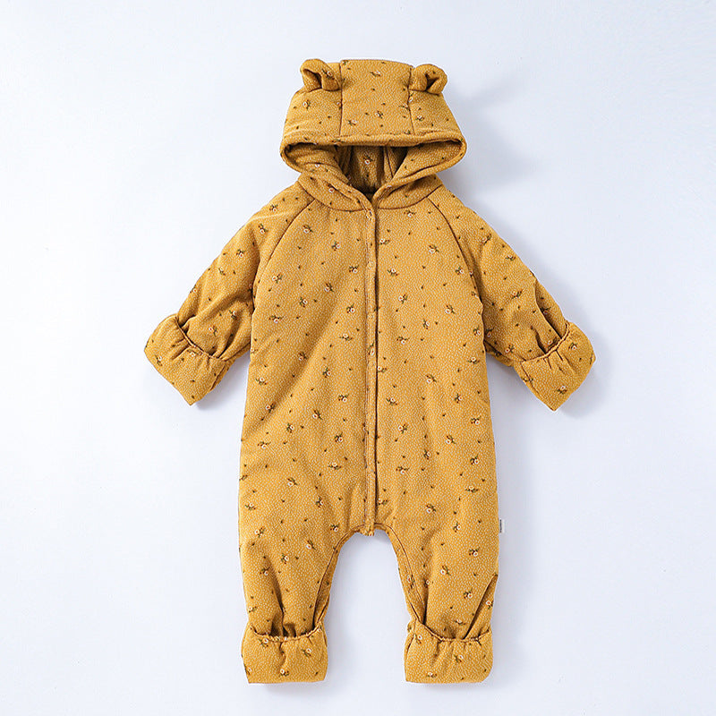 Thickened Warm Children's Romper In Winter