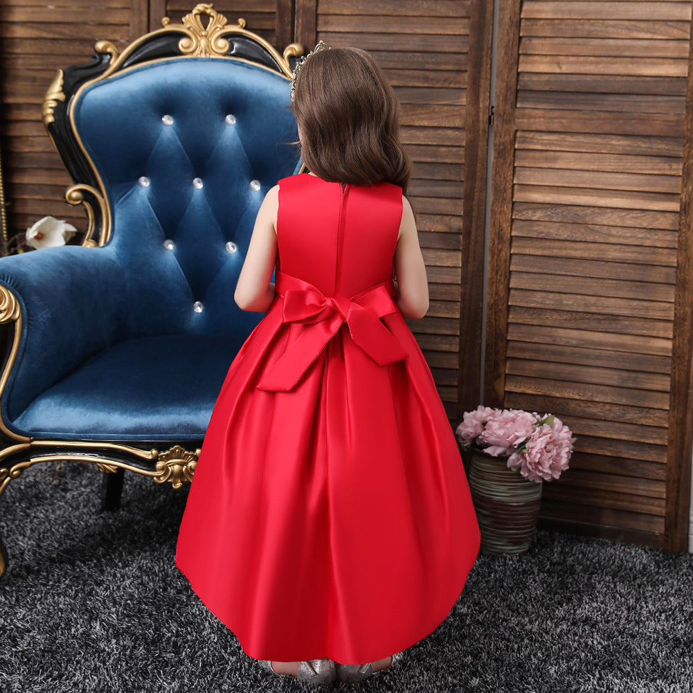 Robe de princesse en satin pour filles