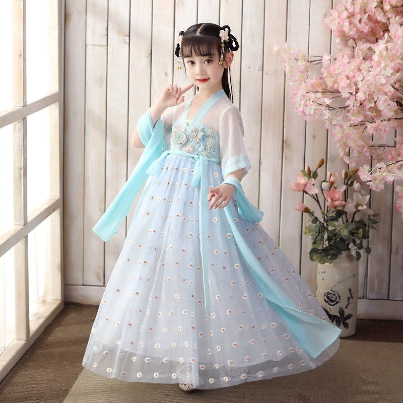 Falda hanfu de niña súper hada