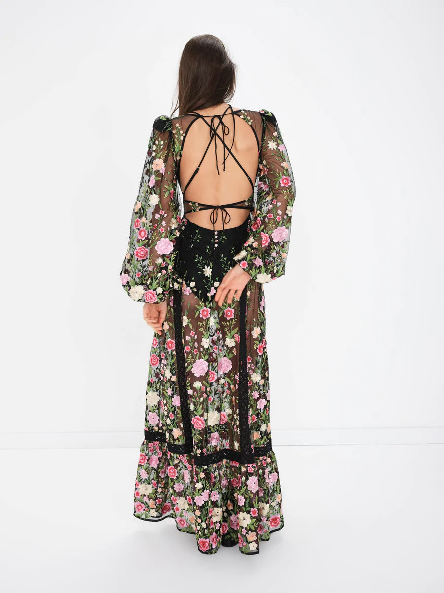 Robe en mousseline à fleurs Little Daisy pour femmes