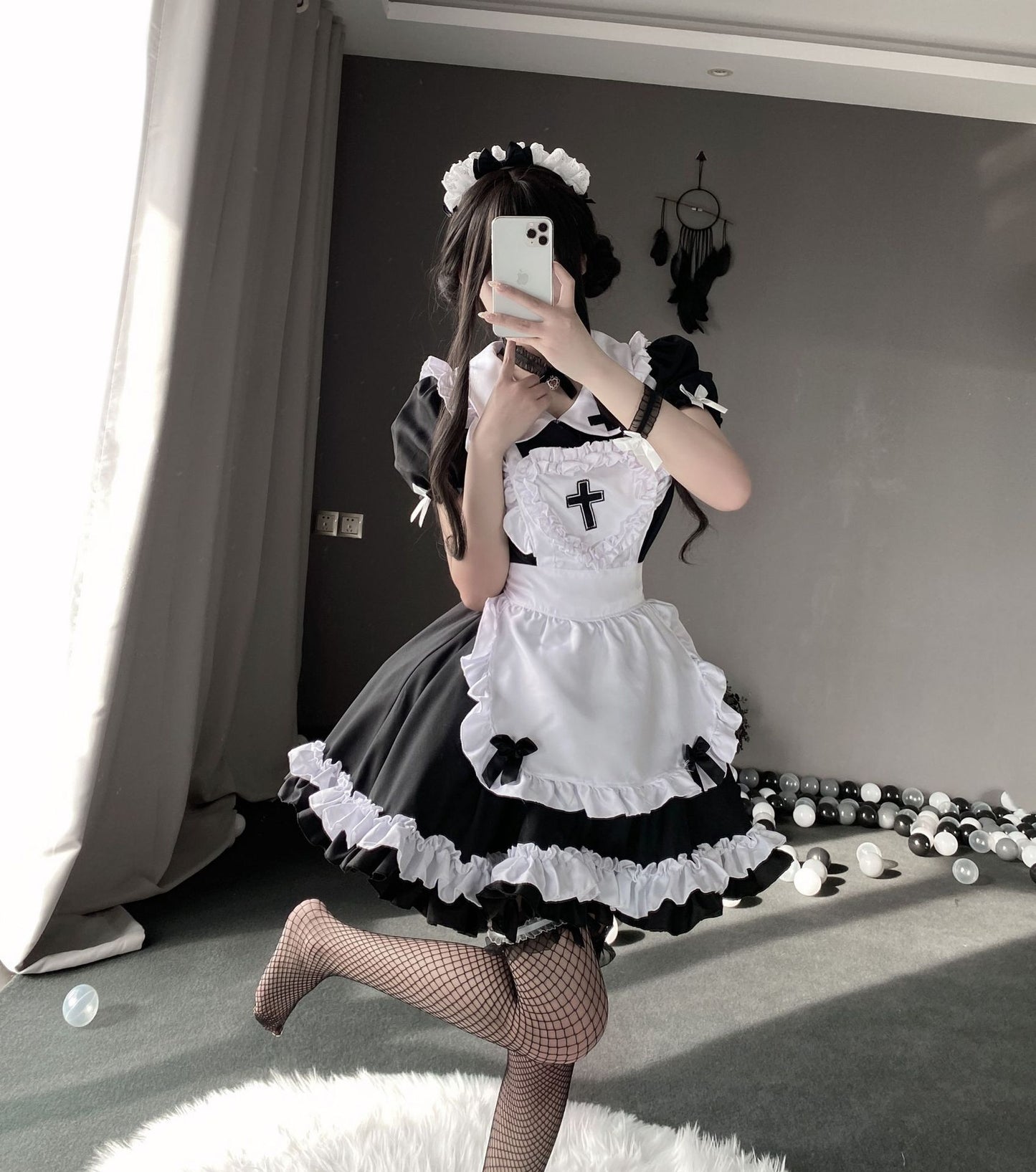 Lindo vestido de Halloween disfraz de cosplay de lolita