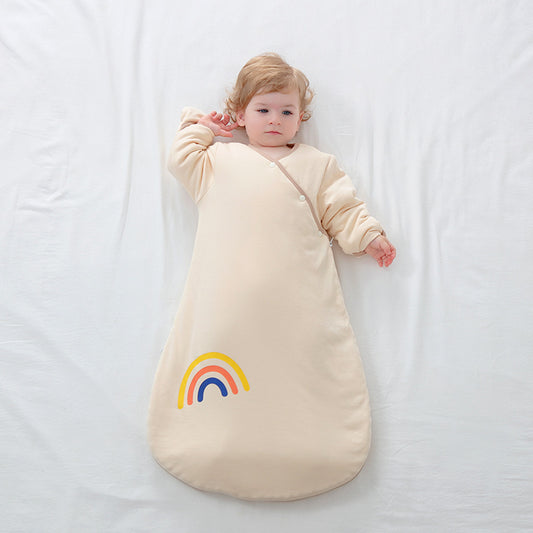 All Seasons All-purpose Baby Cotton Integrated Anti Kick Quilt Sleeping Bag