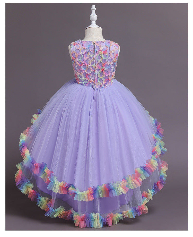 Children's Puffy Wedding Princess Dress Girl Color