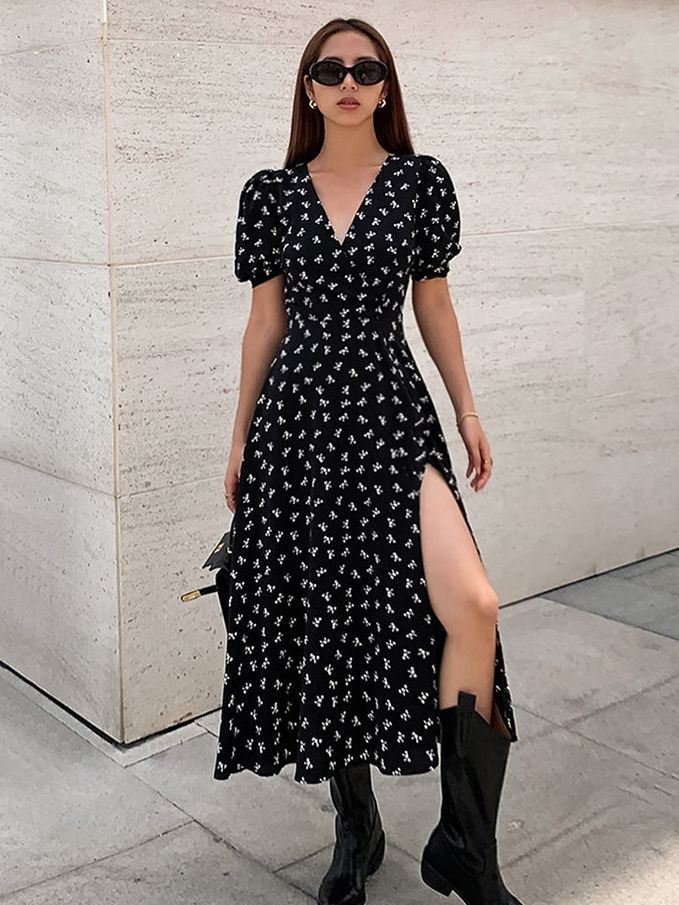 Women's Fashion Elegant Floral Dress