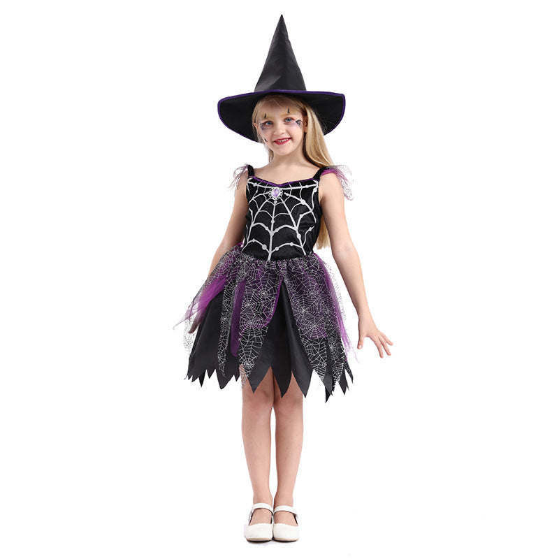 Costume de sorcière pour enfants d'Halloween