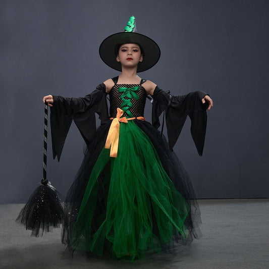 Halloween Children's Clothing Witch Dressing Dress Show