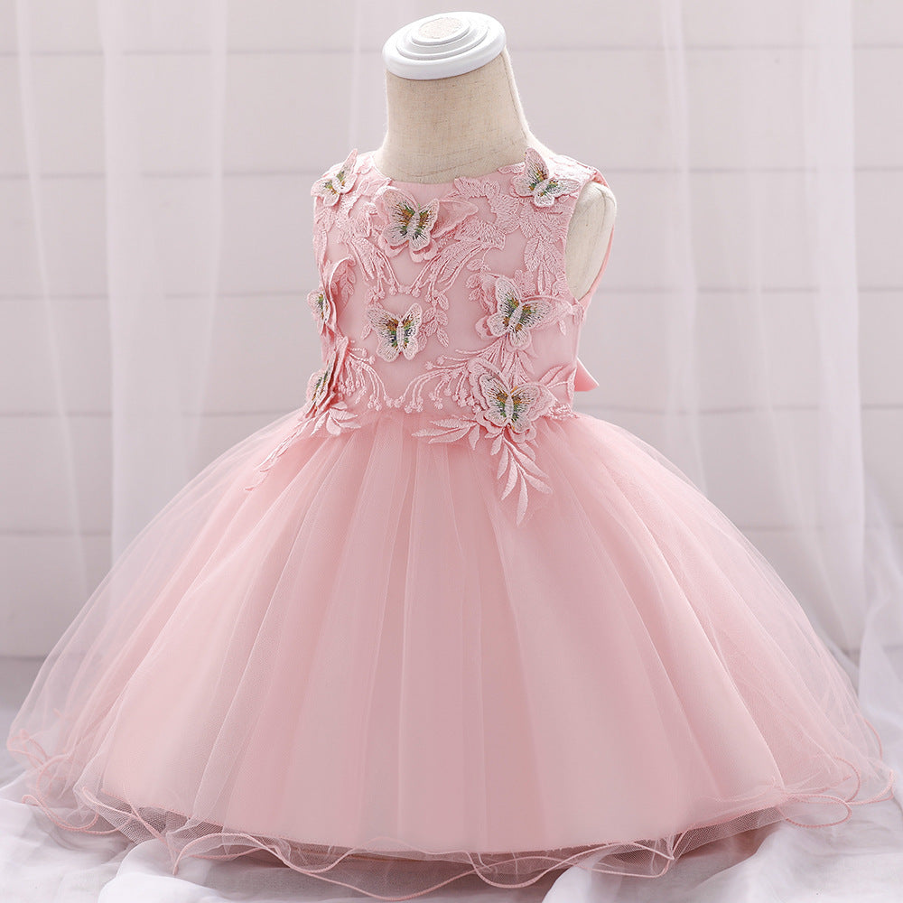 Robe en maille bouffante de princesse papillon mignonne pour enfant et bébé