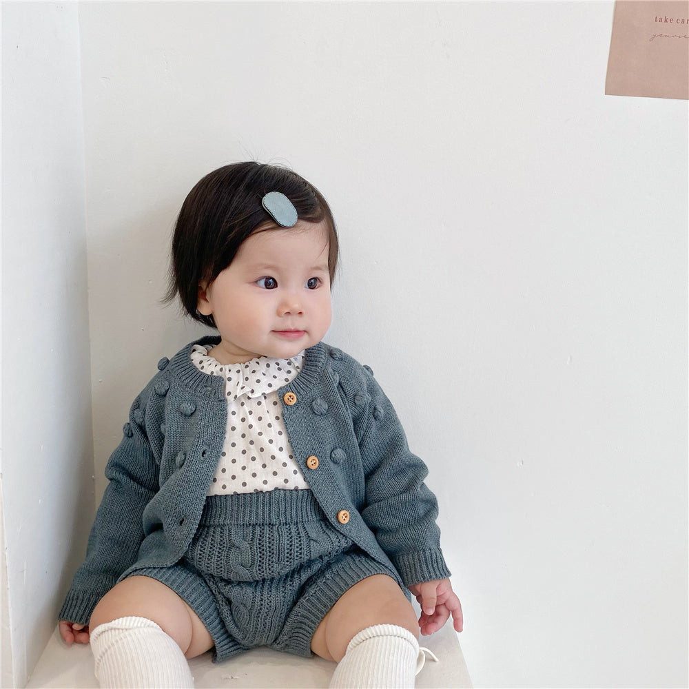 Ensemble pull et tricot pour bébé, garçons et filles