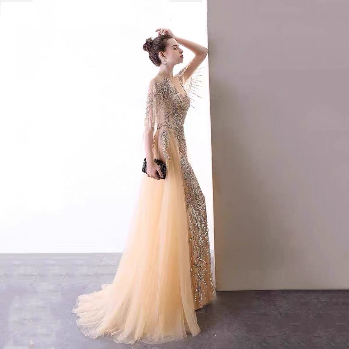 Women's Fashion Heavy Party Evening Dress