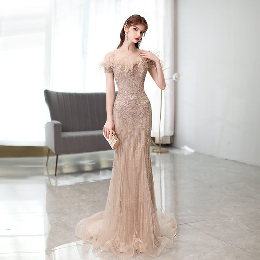 High-end Luxury Fishtail Evening Dress