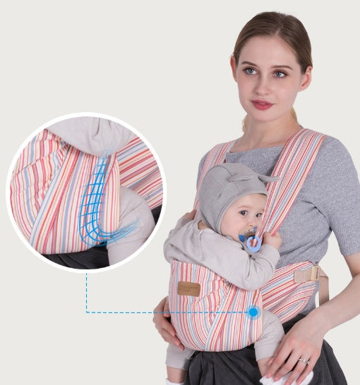 Simple Old-fashioned Dual-purpose Backpack For Baby Going Out