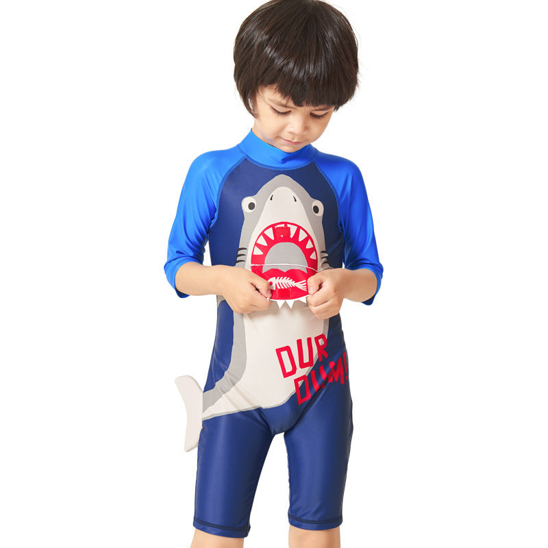 Boy Student Baby One Piece Swimsuit Surf Suit