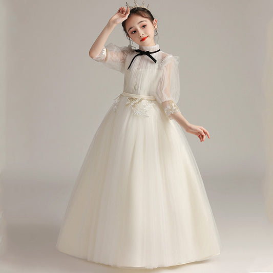 Robe de soirée de mariage en dentelle pour enfants