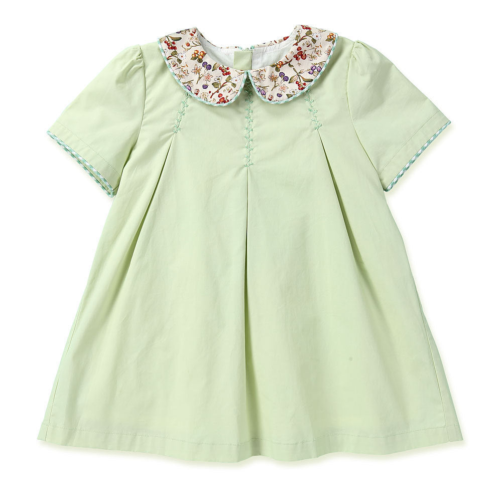 Robe florale pastorale pour bébé fille de printemps