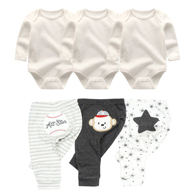 Ensembles de pantalons en coton pour bébé fille