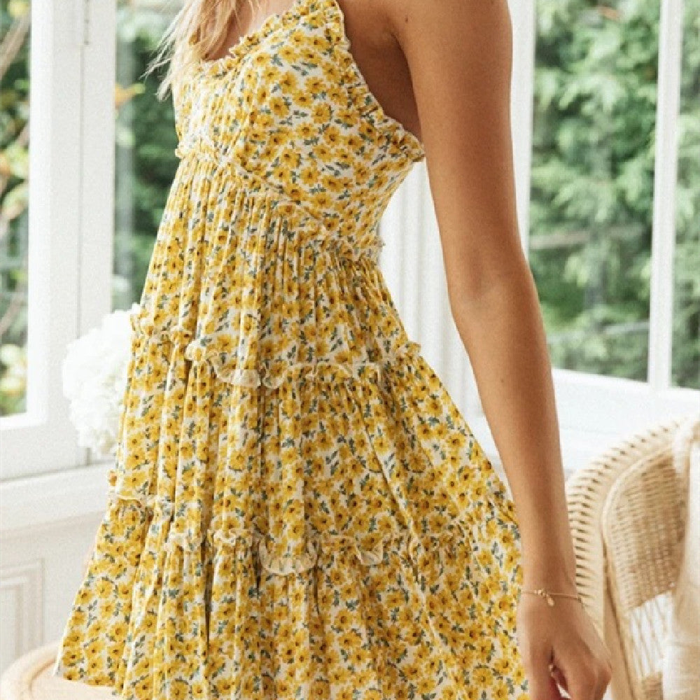 Nuevo vestido floral de moda para mujer