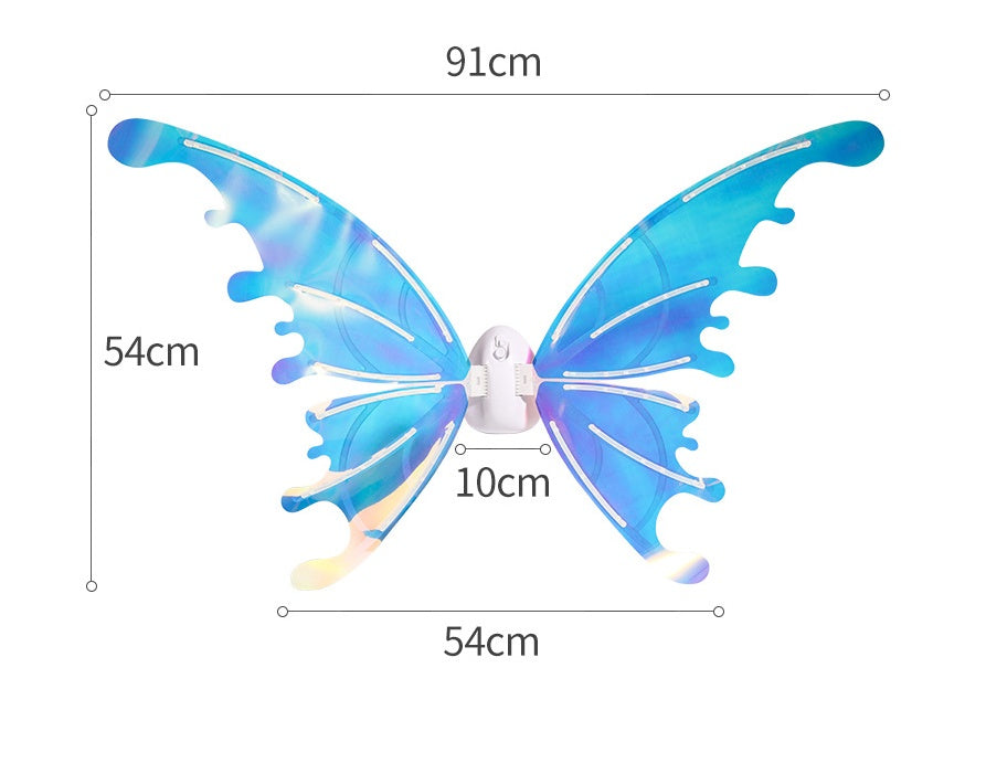 Ailes électriques de papillon électroluminescentes pour fille, jouets avec lumières