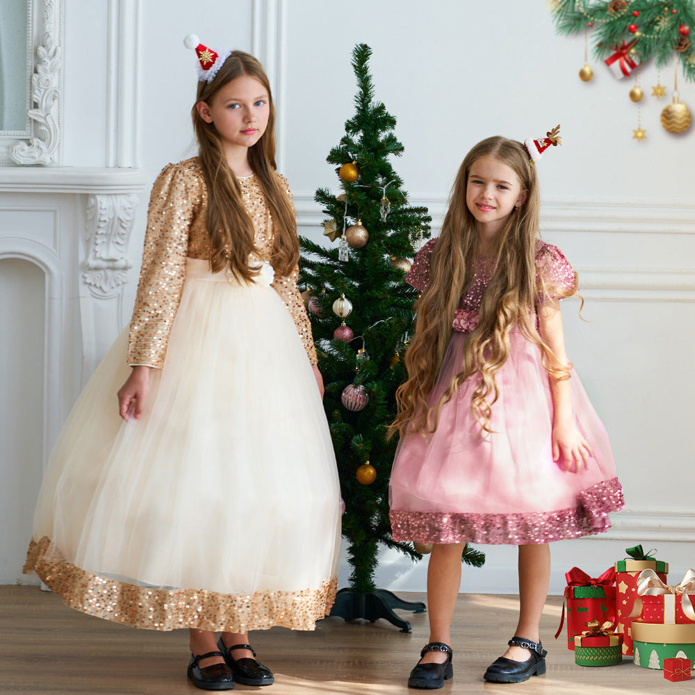 Robe tutu en tulle à paillettes à la mode pour filles