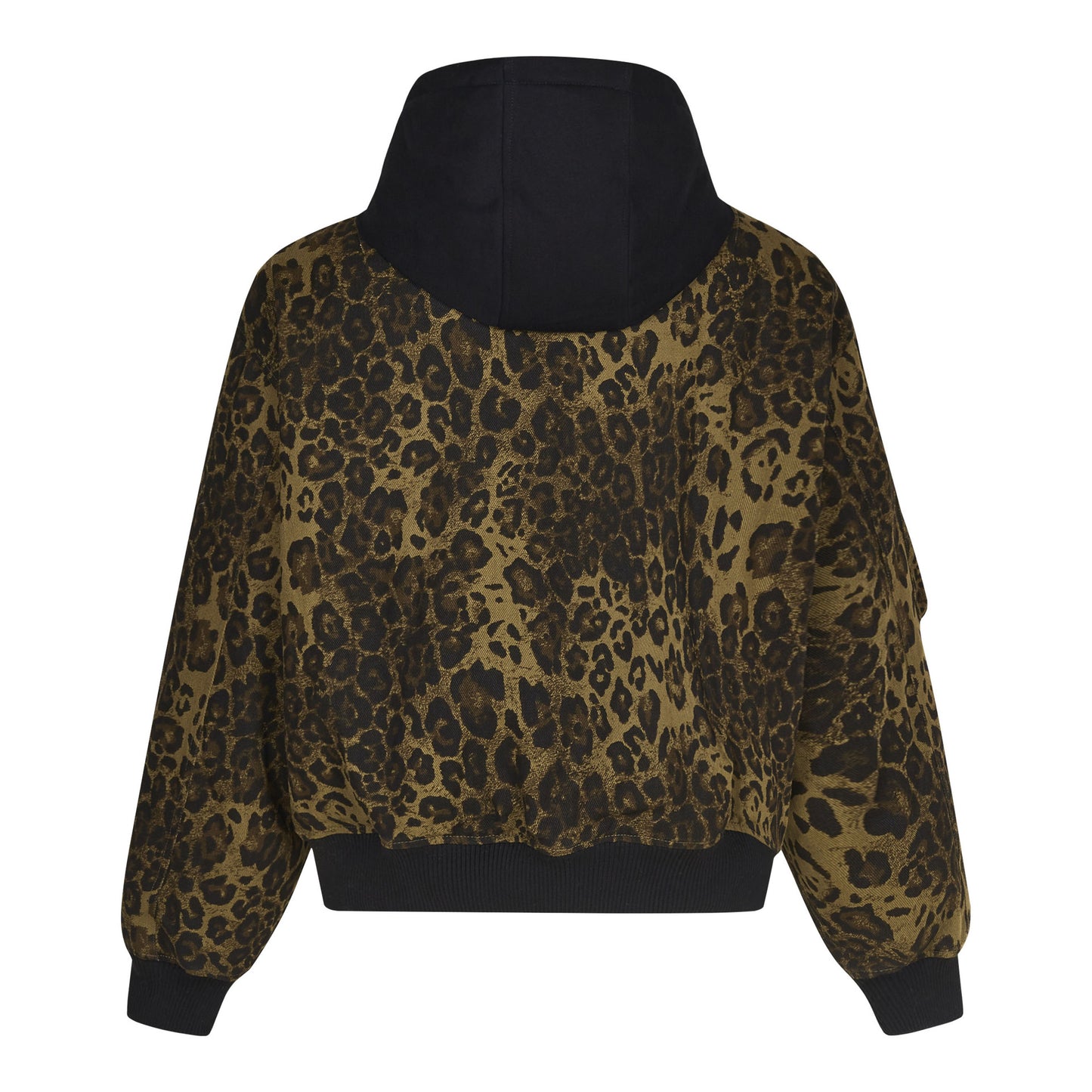 Conjuntos con estampado de leopardo American Vintage chaqueta con capucha gruesa de invierno