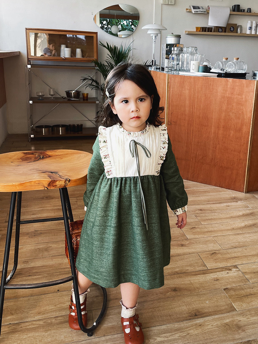 Fragmented Retro Dress For Children