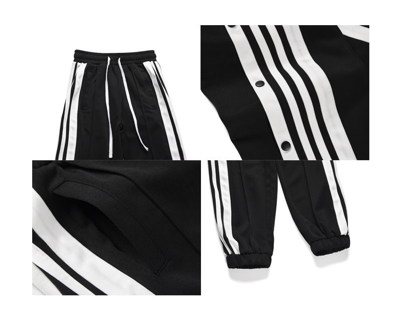 Pantalons et polaires hip hop de sport amples polyvalents