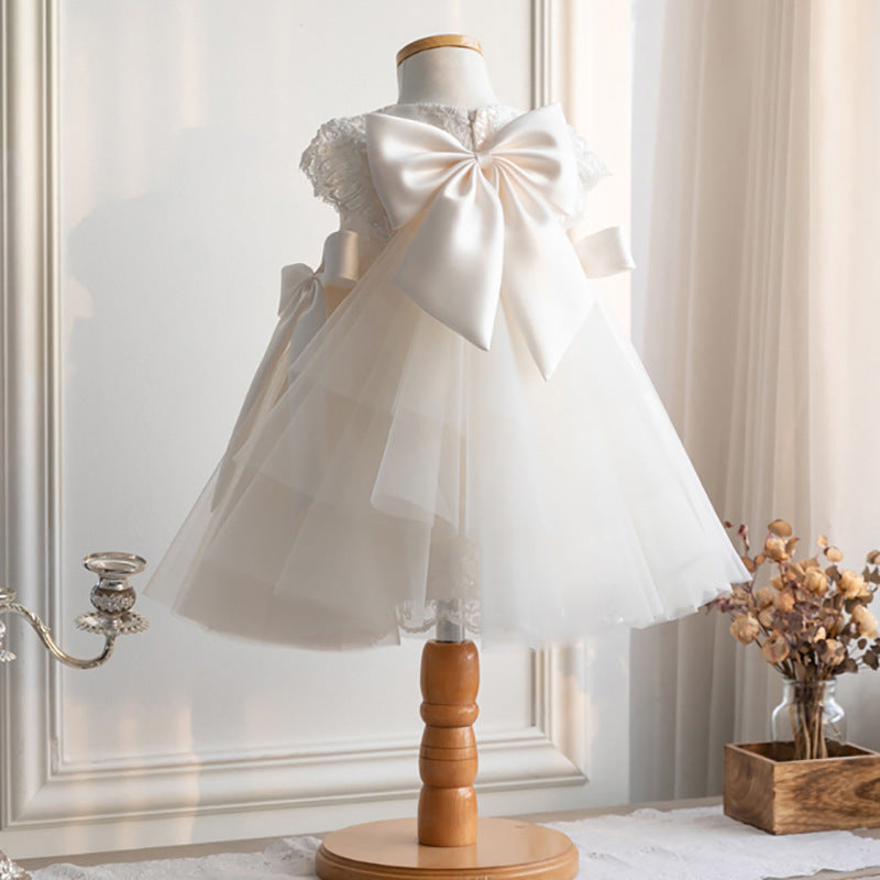 Robe en coton Performance en dentelle pour enfants