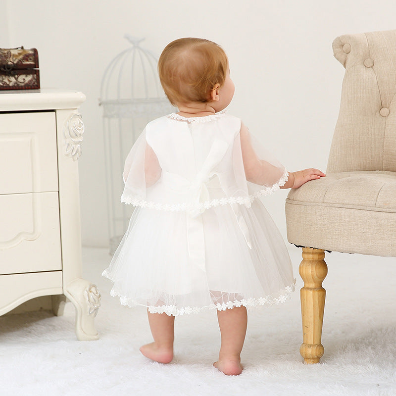 Baby Girl Children's One Year Old Full Moon Wedding Dress