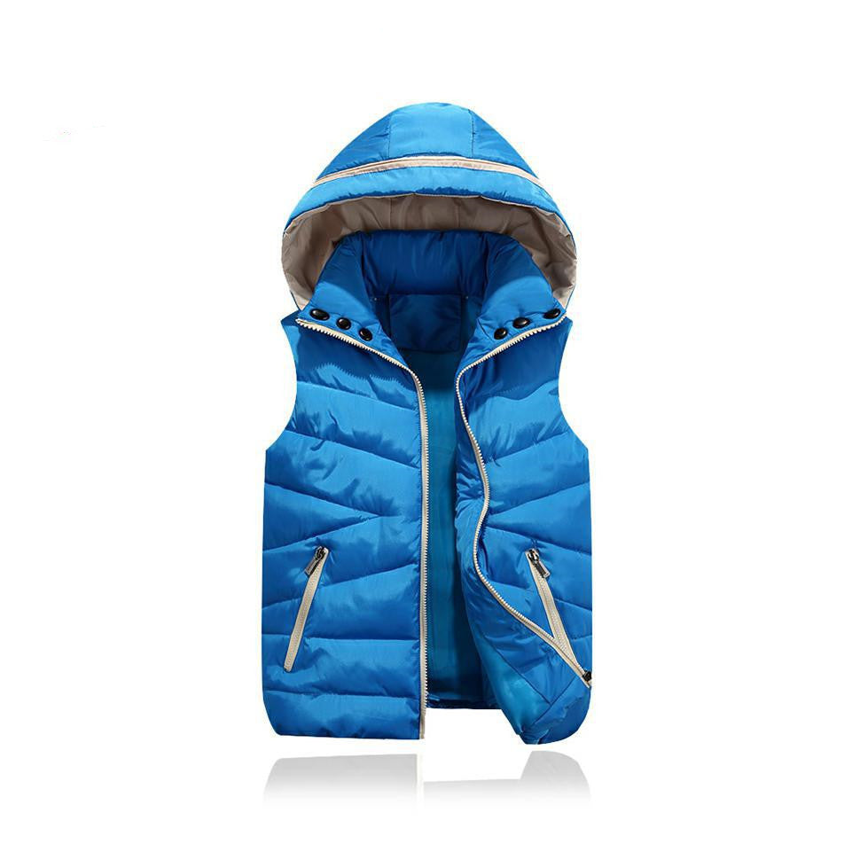 Gilet en duvet de coton pour enfants d'automne et d'hiver