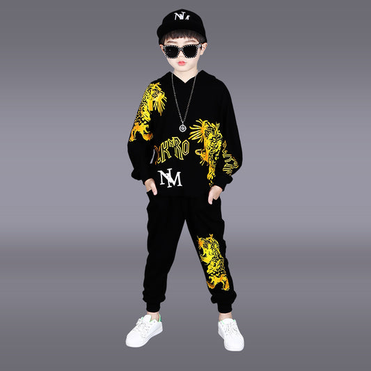 Boys' Spring Autumn Cotton Hip Hop Sports Suit