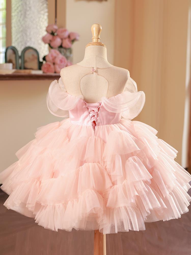 Robe de spectacle de piano pour filles, jupon de princesse