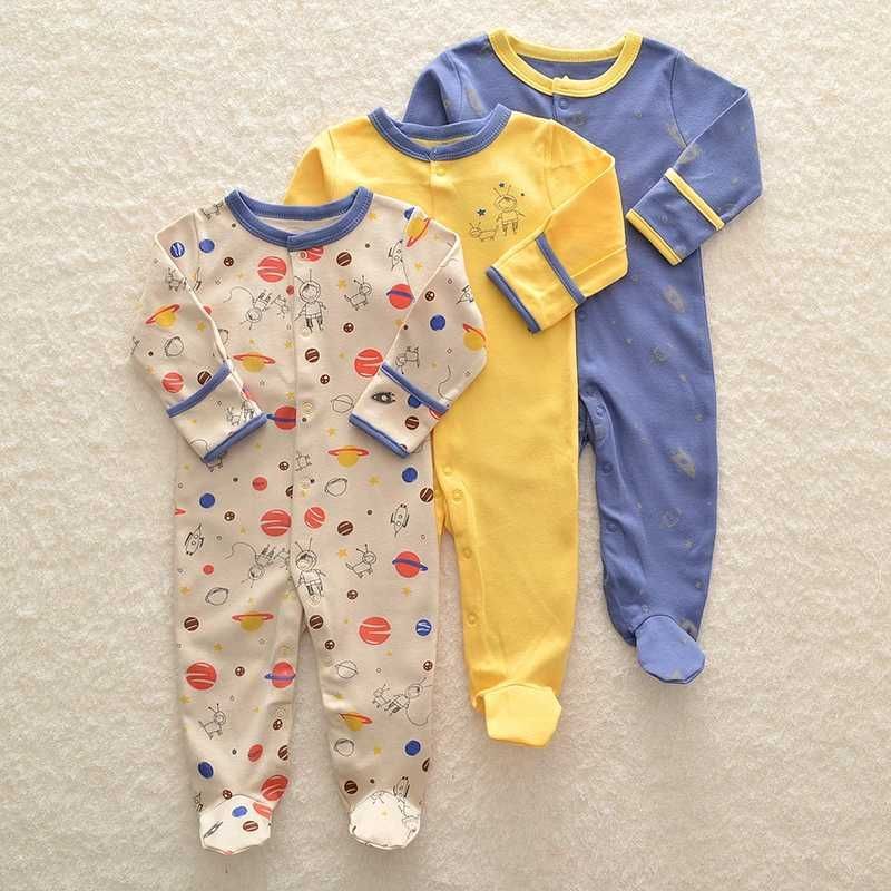 Three-piece Baby Foot-wrapped One-piece Long-sleeved Fart Dress Gift Box