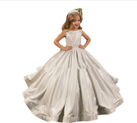 Children's Trailing Wedding Dress Tulle Tutu Skirt