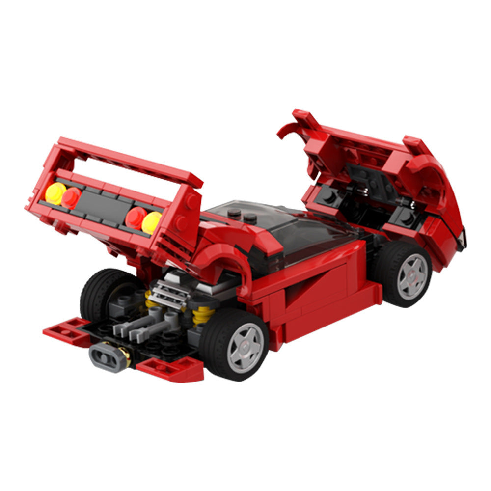 Ferrari F40 Super voiture de sport modèle MOC-104559 petites particules compatibles assemblage de blocs de construction