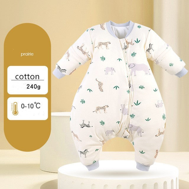 Baby autumn and winter one-piece pajamas