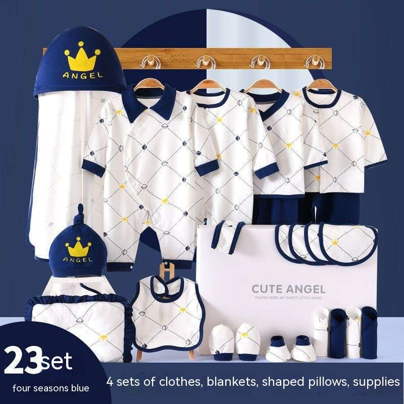 Vêtements pour bébés, costume en pur coton pour nouveau-né, coffret cadeau