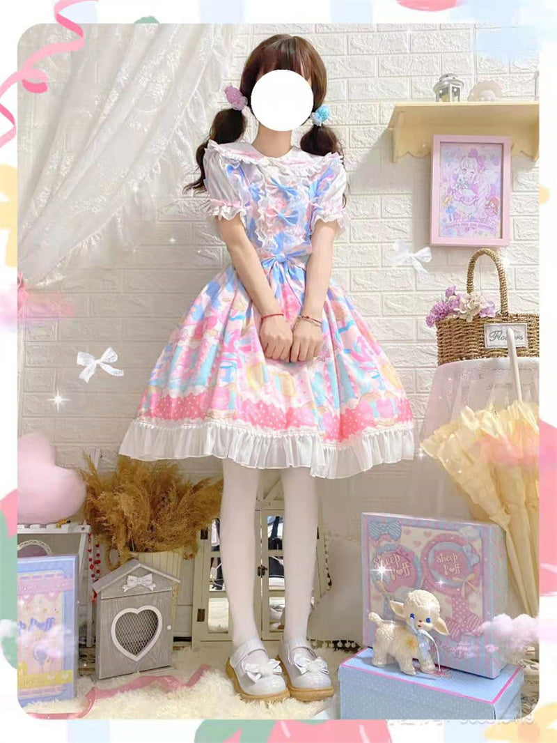 Lolita Candy House Cute Suspender Jsk Dress Summer