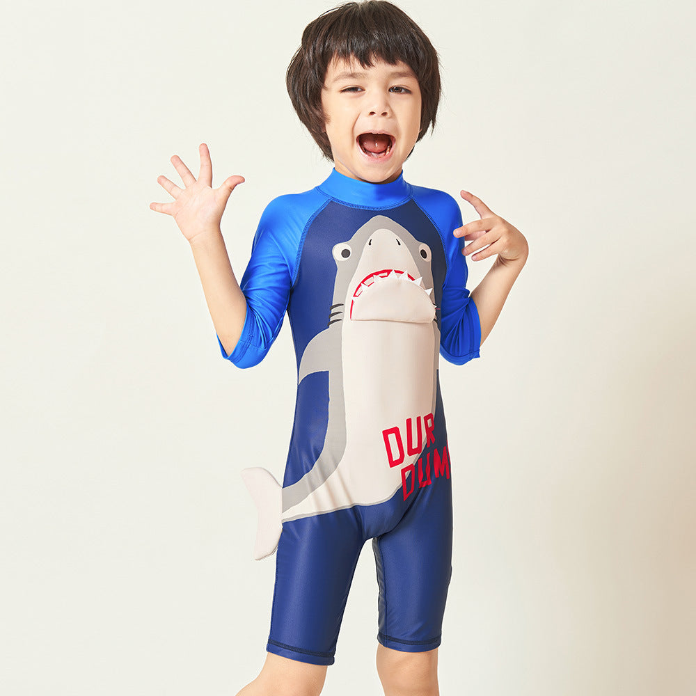 Boy Student Baby One Piece Swimsuit Surf Suit