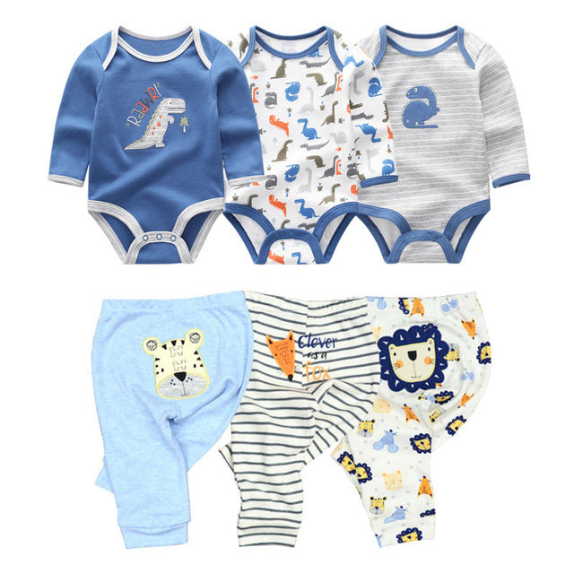 Ensembles de pantalons en coton pour bébé fille