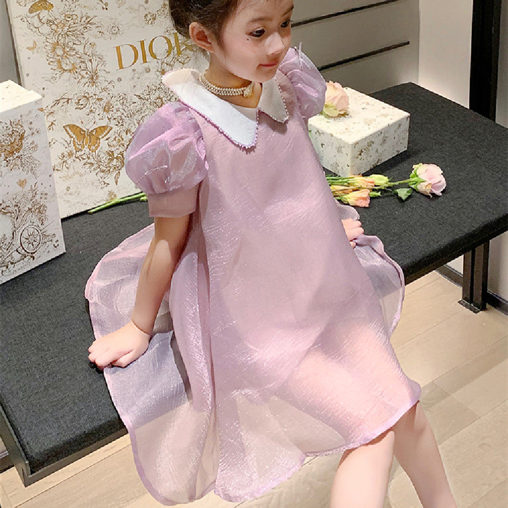 Children's Fashion Princess Dress Purple