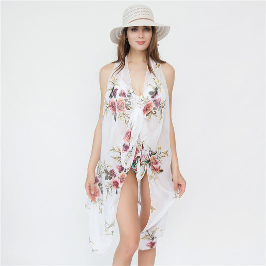 Veste de bikini décontractée pour la plage, grande variété de vêtements de vacances à fleurs, Cover-Up pour les maillots de bain