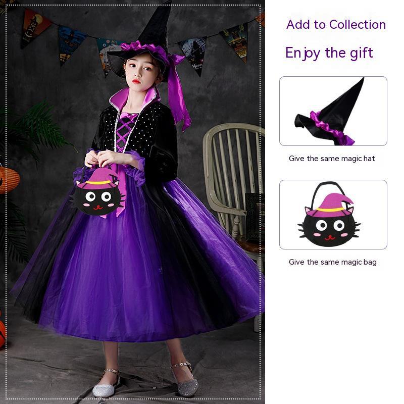 Robe lumineuse pour filles, costume de spectacle d'Halloween