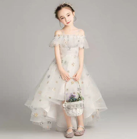 Princess Dress Girl Puffy Flower Piano Costumes