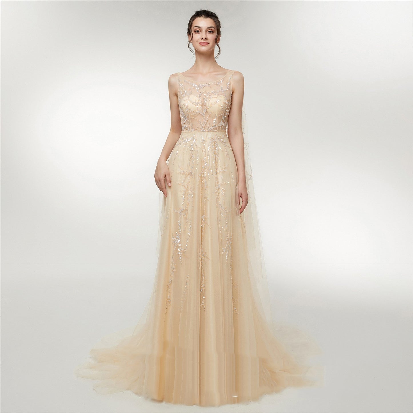 Engerla robe de mariée automne nouvelle robe longue