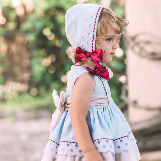 Costume de robe de princesse avec chapeau d'anniversaire pour filles