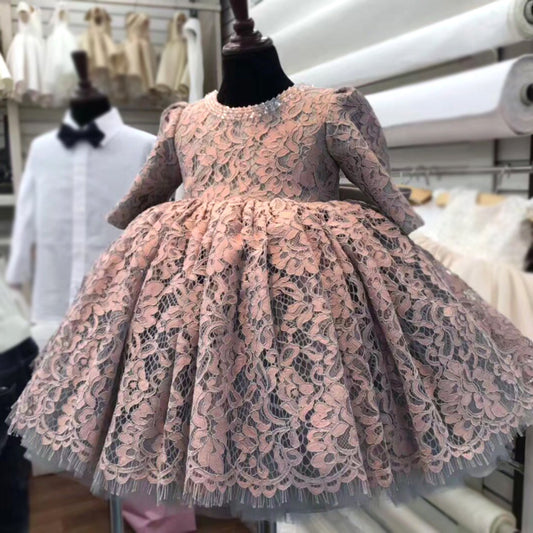 Robe de princesse d'été pour filles en gaze moelleuse