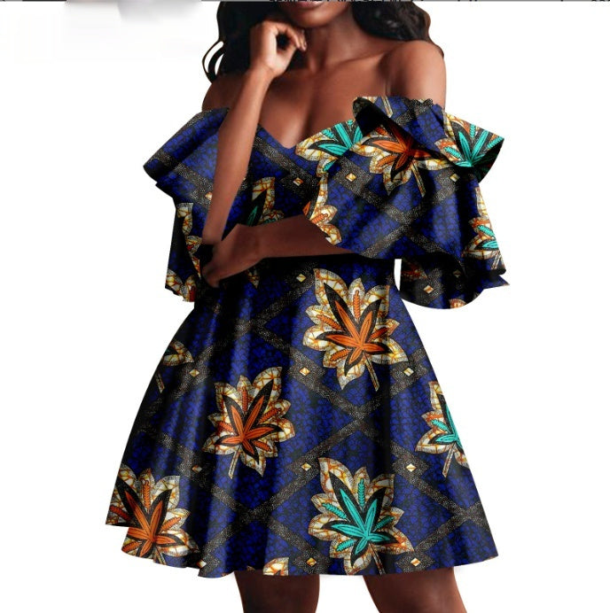 Robe de soirée pour femmes d'été africaine