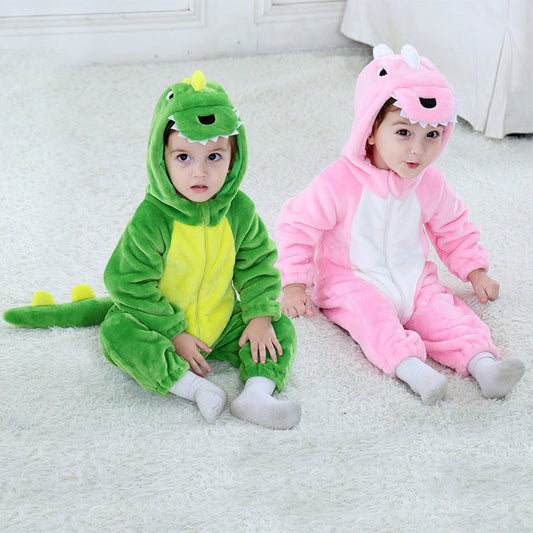 Baby Cartoon Pajamas Home Bodysuit