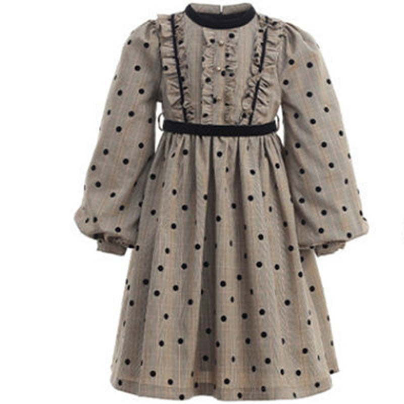 Robe de princesse à pois pour filles