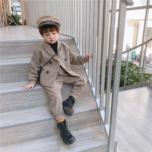 Traje de invierno de primavera y otoño para niños de moda