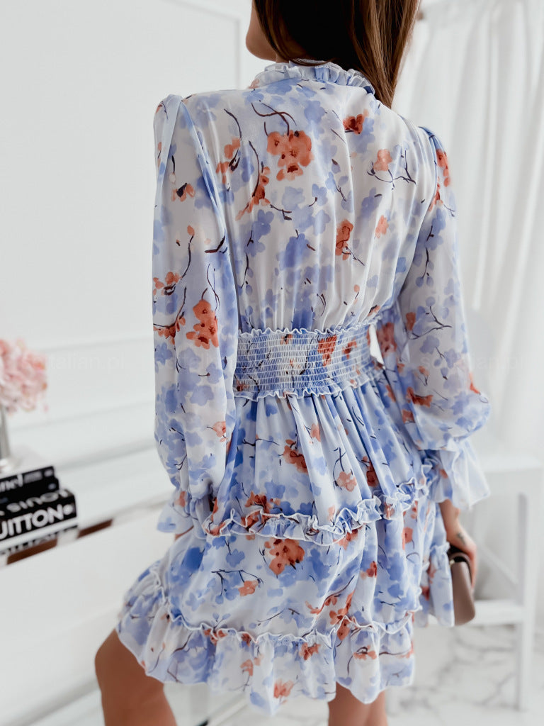 Vestido de gasa con estampado floral para mujer Ropa de mujer